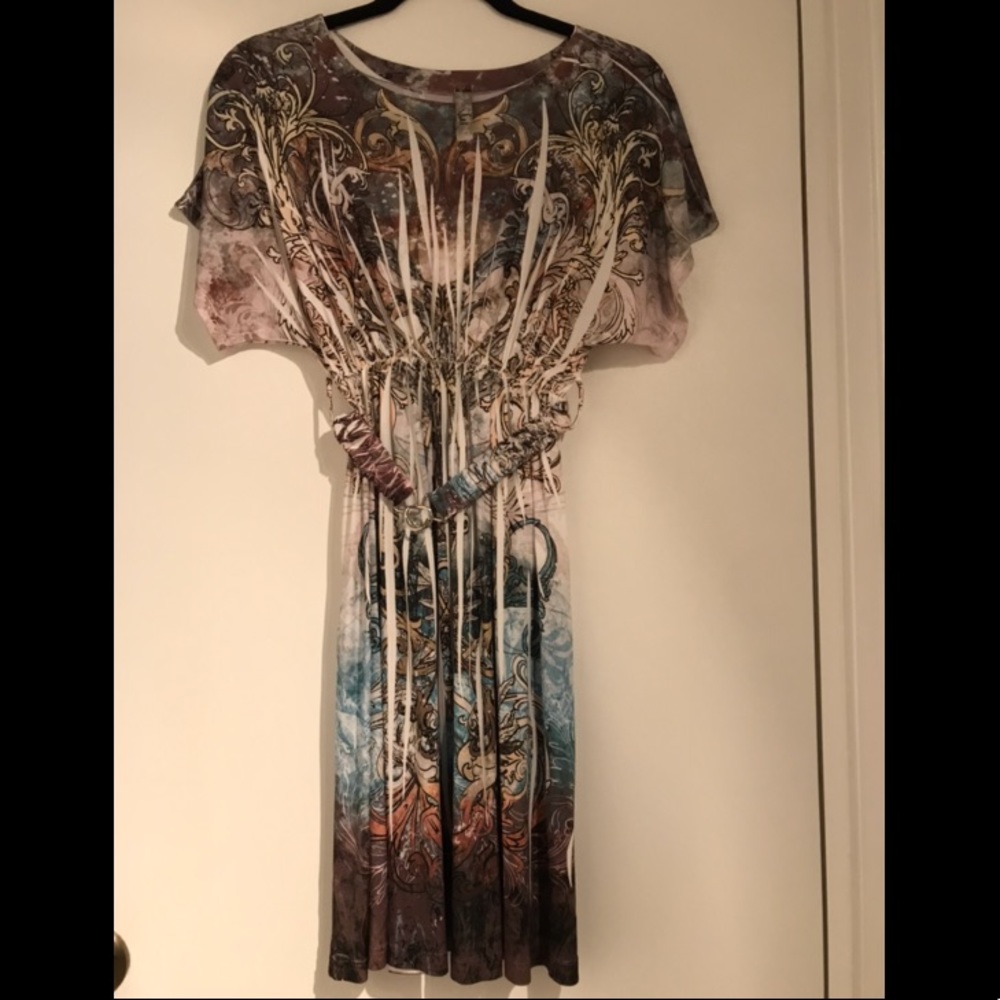 Belted Dress by Voll Style